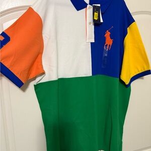 Colorful Men Ralph Lauren Polo Shirt 2XLT NWT
